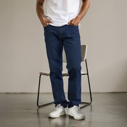 Men's Denim Straight Fit Jeans - Blue