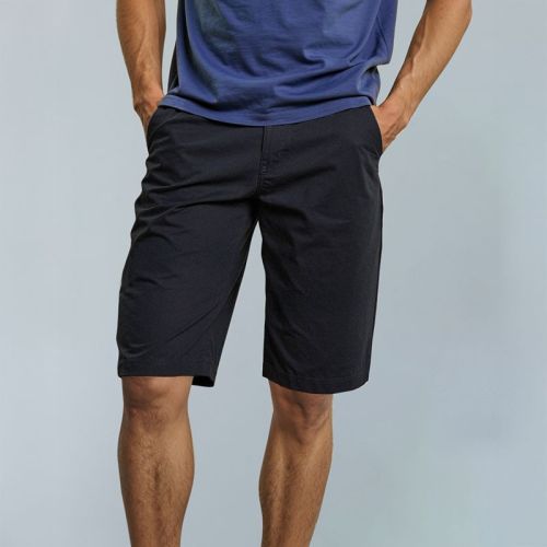 Men's Cotton Twill Chino Baggy Shorts - Navy Blue