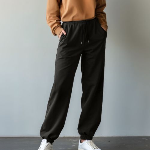 Women's French Terry Joggers - Black